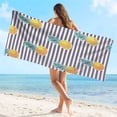 thumbnail image 4 of Microfiber Lightweight Beach Towel Sand Free Quick Dry Absorbent Compact Towels for Swimming Pool Camping Beach Accessories Large Easy Pack Travel Things for Vacation Essentials Gift Adult(F), 4 of 8
