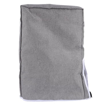 RUNROTOO 1Pcs Dust Cover For Pc Cpu Grey Oxford Slim Fit Protector