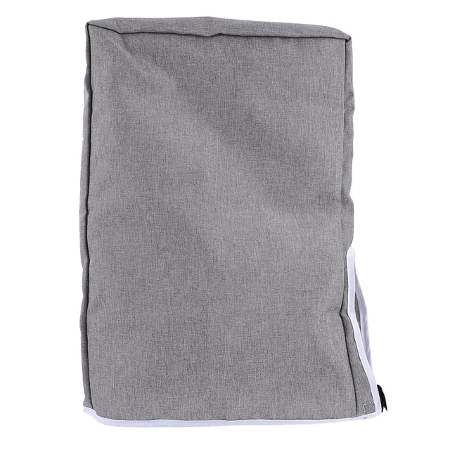 RUNROTOO 1Pcs Dust Cover For Pc Cpu Grey Oxford Slim Fit Protector