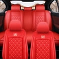 thumbnail image 3 of Maidao Car Seat Covers Universal Fit for BMW for X1 2017-Present 5 Seats Water Resistant Front Rear Cushion Protector Red, 3 of 7