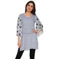 thumbnail image 1 of Moomaya Kurta Court Imprimé Kimono Tunique à Manches pour Femmes Tenue d'Été Kurti pour Dames, 1 of 5