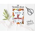 thumbnail image 3 of Darling Souvenir Multicolor Birthday Invitation Card Printable Elegant Fill or Write In Blank Party Invites 28 Pcs 5 x 7 Inches, 3 of 5