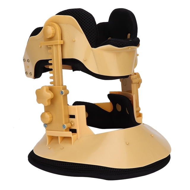 Collier Cervical, Dispositif de Traction Cervicale, Dispositif de Traction Cervicale Ajustable, Outil de Récupération pour Soulager la Douleur au Cou avec Fixation du Collier et Soin du Cou