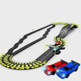 thumbnail image 1 of Electric Car Racing Children's Toy Racing Track Set Includes 2 Hand Controllers And 2, 1 of 5