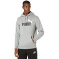 thumbnail image 1 of PUMA Essential+ 2 Col Big Logo Hoodie Fleece Medium Gray Heather MD, 1 of 3