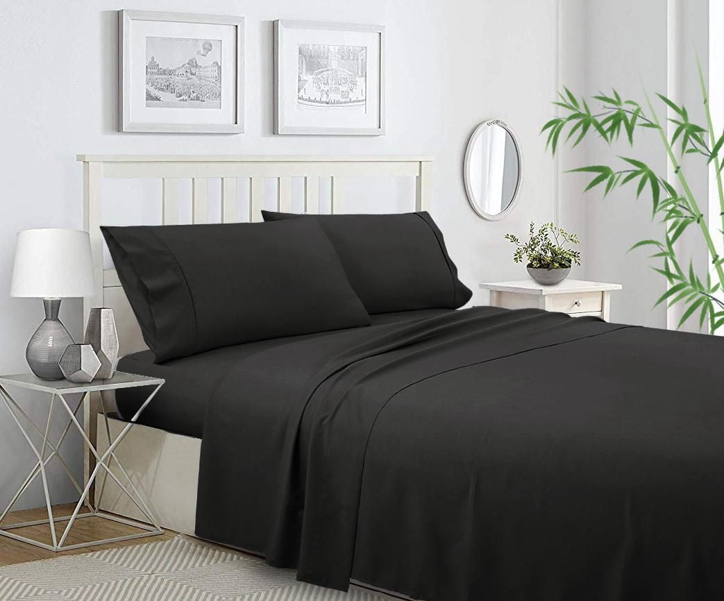 Ensemble de draps en mélange de polyester et bambou
