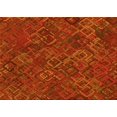 thumbnail image 1 of Ahgly Company Tapis d'Intérieur Rectangulaire Transitionnel Orange Rouge Orange Lavable à la Machine, 3 Pieds x 5 Pieds, 1 of 7