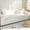 White#4747, variant on Sofa Cushion Cover | Non-Slip Backrest Protector | Corduroy Plush Sofa Mat | Modern Furniture Protector for Living Room | Washable Polyester Sofa Slipcover | 60x150cm