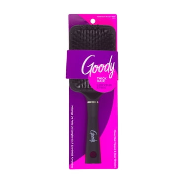 Goody Detangle It Paddle Hair Brush for Thick Hair, Black, 1 Count