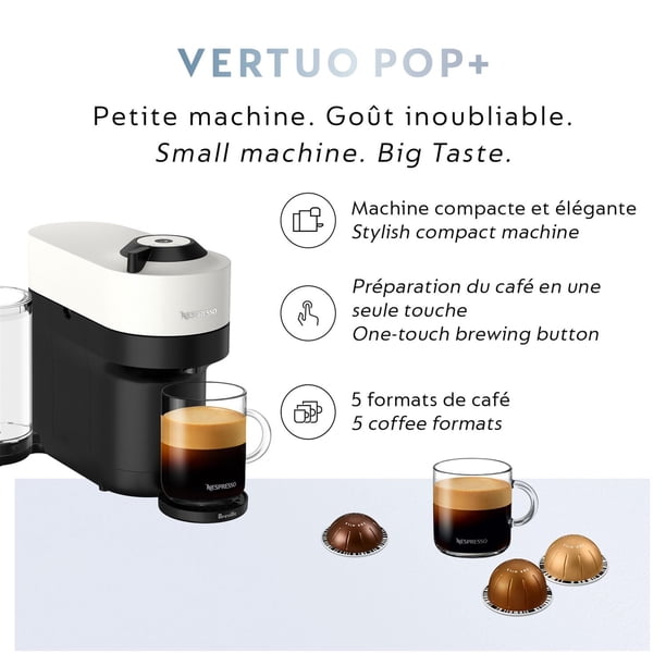 Nespresso Vertuo Pop+ Coffee and Espresso Machine by Breville