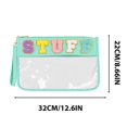 thumbnail image 3 of ZZkhGO Snack Storage Bag Transparent Zipper Bag, Handheld Makeup Bag Portable Waterproof Toiletries Organizer, Clear Travel Cosmetic Pouch for Snacks Makeup Accessories, 3 of 6