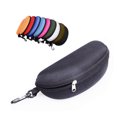 thumbnail image 4 of HEVIRGO Fashion Portable Zipper Eye Glasses Clam Shell Sunglasses Protect Hard Case Box, 4 of 9