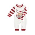 thumbnail image 2 of Faithtur Vêtements de Nuit Parent-Enfant Xmas Col Rond Imprimé Élan Hauts Pantalons, 2 of 7