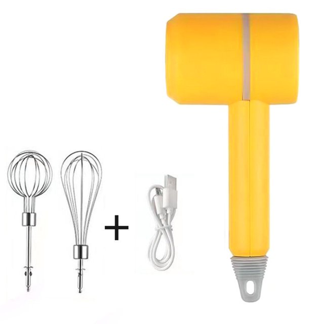 Electric Hand Mixer, Wireless Electric Hand Mixer, Portable Kitchen Blender Egg Whisk, with2 Beaters for Cake, Baking & Cooking
