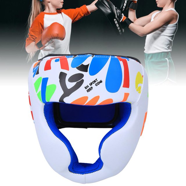 AMONIDA Casque Enfant Protection pour Boxe Muay Thai Taekwondo Entraînement