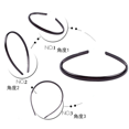 thumbnail image 3 of Set of 2 Black Plastic Sharks Tooth Hair Comb Headband, 3 of 5