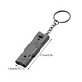 thumbnail image 3 of Nouveau Sifflet à Double Fréquence en Forte Demande, Sifflet de Survie d'Urgence à Double Tube en Alliage d'Aluminium pour Activités de Plein Air Camping Randonnée, Acier Inoxydable, 3 of 8