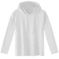 thumbnail image 1 of Penkiiy Chandail à Capuchon pour Homme, Manches Longues, Décontracté, Mode, Chandails, Cordon de Serrage, Chandail à Capuche de Gym, m Blanc, 1 of 3