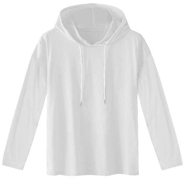 Penkiiy Chandail à Capuchon pour Homme, Manches Longues, Décontracté, Mode, Chandails, Cordon de Serrage, Chandail à Capuche de Gym, m Blanc