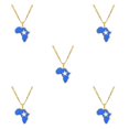 thumbnail image 3 of Maytalsory Collier Léger et Confortable avec Pendentif Africa Map Déclaration Somalia 5Set, 3 of 6