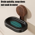 thumbnail image 2 of Suction Cup Soap Holder Wall Mounted, Bathroom Storage Rack for Shower and Tub, No Drill Soap Box with Drain Holes, Space Saving Organizer for Home Use, 2 of 6