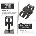 thumbnail image 3 of UPOUART Collapsible Black Phone Holder Desktop Stand for Stable Smartphone Support, 3 of 8