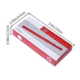 thumbnail image 3 of SIYTUAU 12 Pack Red Frosted Ink Pens Boxed With Bullet Nose Design Plastic Construction For Fast Writing And Exams Pen Set Red, 3 of 6