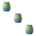 thumbnail image 1 of Baohd Large Capacity Ceramic Canisters Cute For Wide Application Sturdy And Durable Ceramics Cat Form Ceramic Tea Jars blue-green 150ml 3Set, 1 of 6