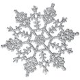 thumbnail image 2 of Vickerman M101407 4 in. Silver Glitter Snowflake 24-Pvc Box, 2 of 3