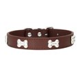 thumbnail image 4 of Maytalsory Comfortable Wear Cat Collar In Multiple Sizes With Stylish PU PU Cat Collar Dogs Collars coffee 1.5*37cm 5Set, 4 of 6