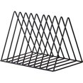 thumbnail image 1 of Estbridg Files Folder Stand Desktop File Organizer  Book Shelf  Rack  9 Slot File Sorter Eye-catching Decoration for Indoor Office Home  Photograph Props (Black), 1 of 6
