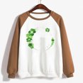 thumbnail image 4 of QIPOPIQ T-Shirts à Manches Longues à Col Rond pour Femmes St. Patrick's Day T-Shirts Dames Amples T-Shirt Imprimé Shamrock T-Shirt Vert Chanceux Haut T-Shirt à Col Rond Saint Patricks Day Offres de Chemises des Fêtes, 4 of 4