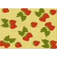 thumbnail image 1 of Ahgly Company Tapis d'Intérieur Lavables en Machine Rectangle Transitionnel Jaune Vif, 2' x 4', 1 of 7