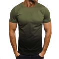 thumbnail image 2 of Jovati T-Shirt à Manches Courtes à Col Rond pour Hommes, Imprimé Dégradé 3D, Tissu en Polyester, Coupe Régulière, Tenue Décontractée, Lavable à la Machine, 2 of 4