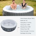 thumbnail image 2 of CO-Z 7' Inflatable Hot Tub Portable 4-6 Person Round Spa Tub for Patio Backyard Gray, 2 of 9