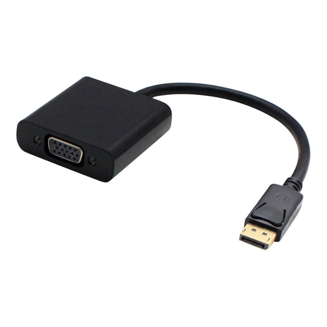 AddOn 8in DisplayPort to VGA Adapter Cable - DisplayPort cable - DisplayPort (M) to HD-15 (VGA) (F) - 7.9 in - black