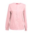thumbnail image 1 of Womens Scrub Jacket Workwear Snap Front Warm-up Scrubs Jacket, 1 of 4