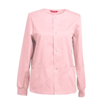 Veste de Sarrau pour Femmes, Tenue de Travail, Fermeture à Boutons-Pression à l'Avant, Veste de Réchauffement pour Sarraus