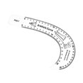 thumbnail image 3 of ziyahi Sewing French Curve Ruler Fashion Design Pattern Making Armhole Curve, 3 of 9