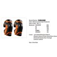 thumbnail image 3 of 2x Motorcycle Knee Pads K01-3 for protector EVA Motocross resistant Knee Pads Motorcycle Racing Reflective Orange, 3 of 9