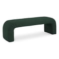 thumbnail image 1 of Meridian Furniture Niagara Green Boucle Fabric Bench, 1 of 8