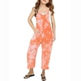 thumbnail image 1 of RXIRUCGD Girls Casual Jumpsuits Sleeveless Summer Rompers Long Pants With Pockets For 5-14 Years( Multicolor, Size:7-8 Years ), 1 of 6