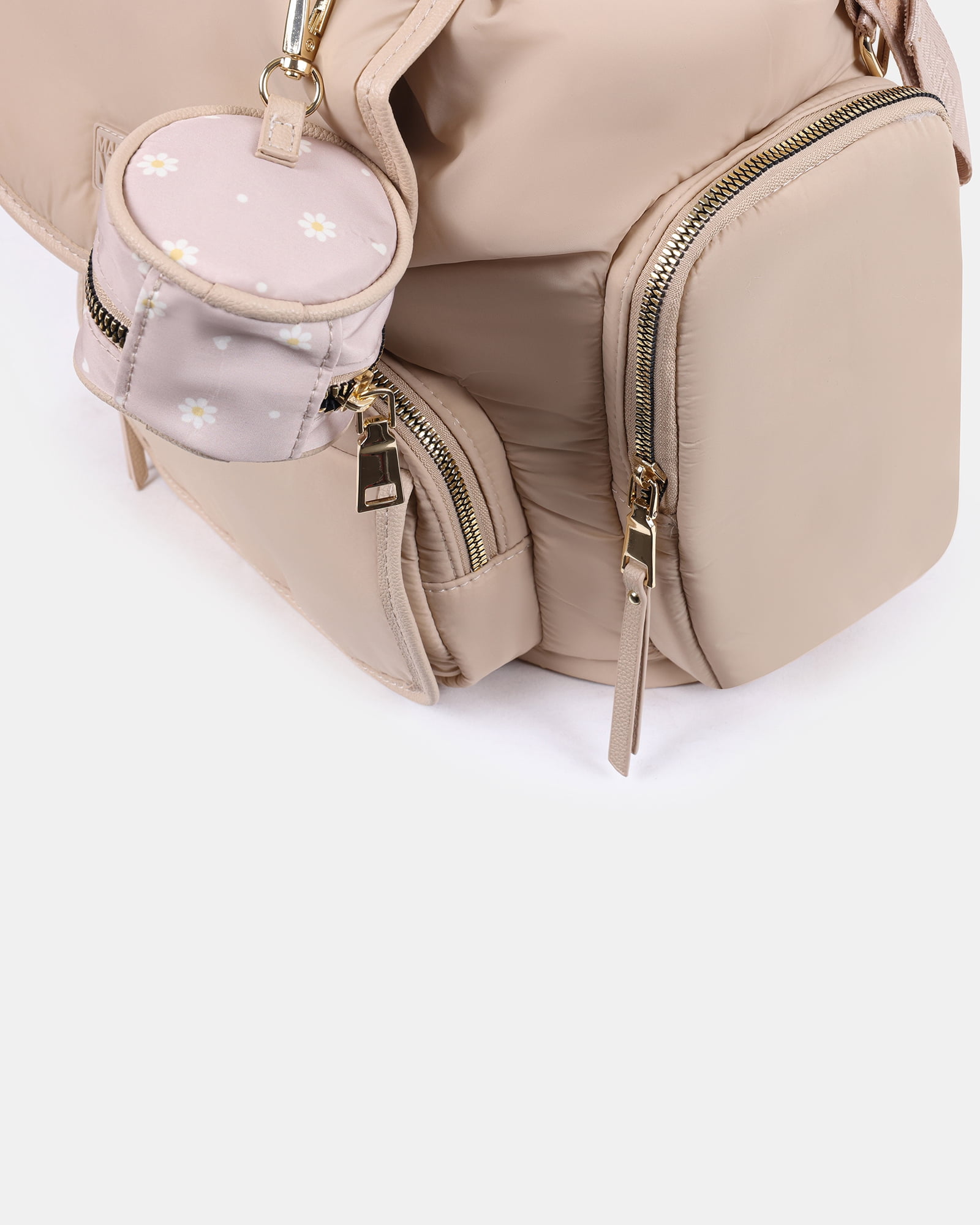 Madden NYC Backpack Baby Diaper Bag with Side Pockets for Baby Bottles, Pocket for Phone, Changing Pad, Front Pocket for Baby Wipes, Pacifier pouch.