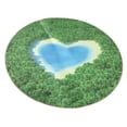 thumbnail image 1 of yuksok Tapis Rond pour Aire Tapis de Sol Tapis de Rampement pour Bébé Tapis de Sol Amour Mer 100cm, 1 of 9