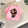 thumbnail image 2 of T-shirts pour Tout-Petites Filles, T-Shirt Graphique Mignon à Manches Courtes pour Filles, Col Ras du Cou, Vêtements d'Été pour Tout-Petite Fille, Ensembles pour Filles 3-4 Ans, Tenue pour Fille, 2 of 3