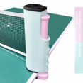 thumbnail image 1 of Kids' Pink Portable Table Tennis Net Set: Adjustable Length, PE Polyester & ABS Durable Construction for Indoor/Outdoor Use – Lightweight, Export-Quality for Home, Tennis & Badminton Sports, 1 of 6