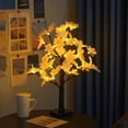 thumbnail image 2 of Lksixu Easter Decorations Small Tree Lights LED Christmas Party Decoration Lights Birchs Tree Decoration Lights Thanksgiving Easter Indoor Event Landscapes Glows Tree Maple Leaf Tree Spring Decor, 2 of 6