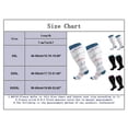 thumbnail image 2 of BYHONG Chaussettes pour Femmes Femmes Mode Imprimées Grande Taille Sport Chaussettes de Compression Chaussettes Mi-Mollet Chaussettes de Compression Belles Jambes Chaussettes Extensibles Chaussettes de Course Femmes Blanc TTG, 2 of 2