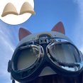 thumbnail image 3 of relayinert Fashionable And Interesting Motorcycle Cute Plush Cat Ears Cosplay Cat Ears Styling For Car White 1Set, 3 of 6