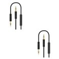 thumbnail image 4 of bedienty Car Stereo  for AUX Cable Computer Headphone Handsfree Phone Call Wire Control 3 .5mm Audio Cord black 2Set, 4 of 6